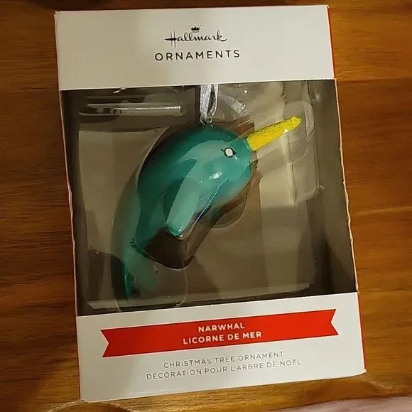 Hallmark Unicorn/Narwhal Bundle Christmas Ornaments Bundle - Picture 4 of 10